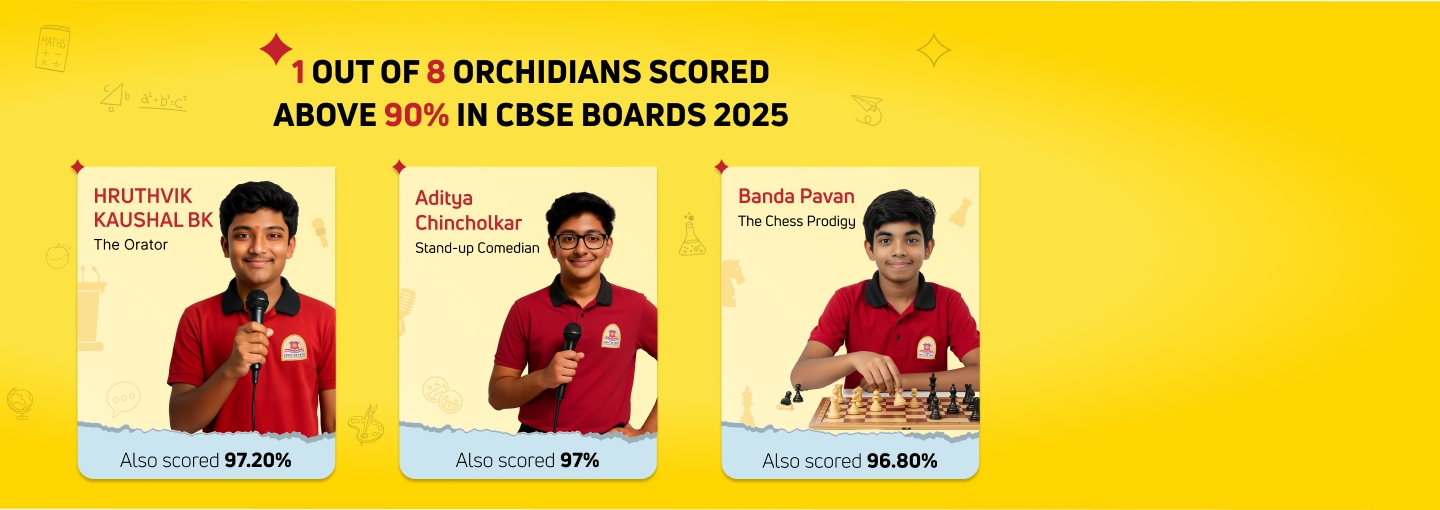 CBSE 2025: 1 in 6 students scored 90%+. Excellence in education at Orchids International School.