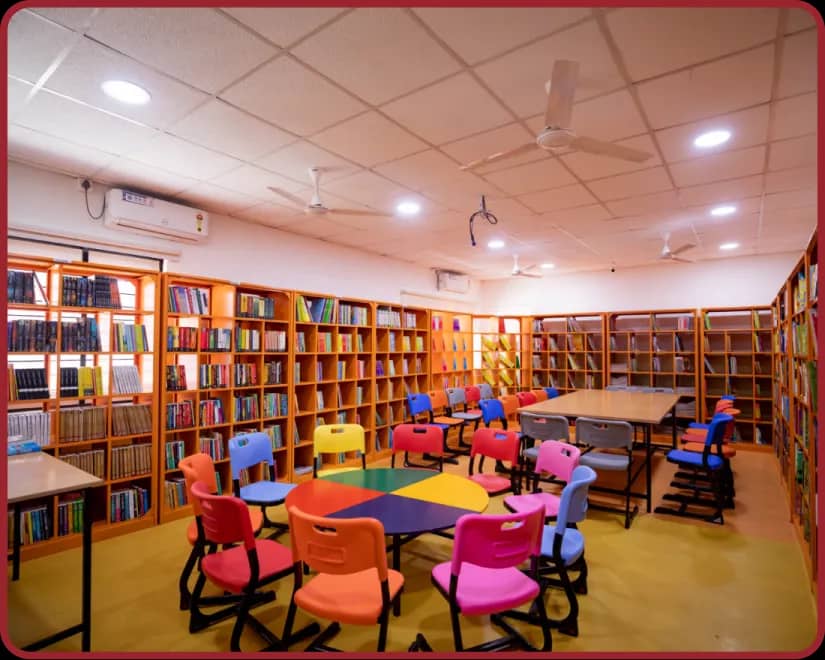 Library facility at Orchids, The International School, New Braham Colony