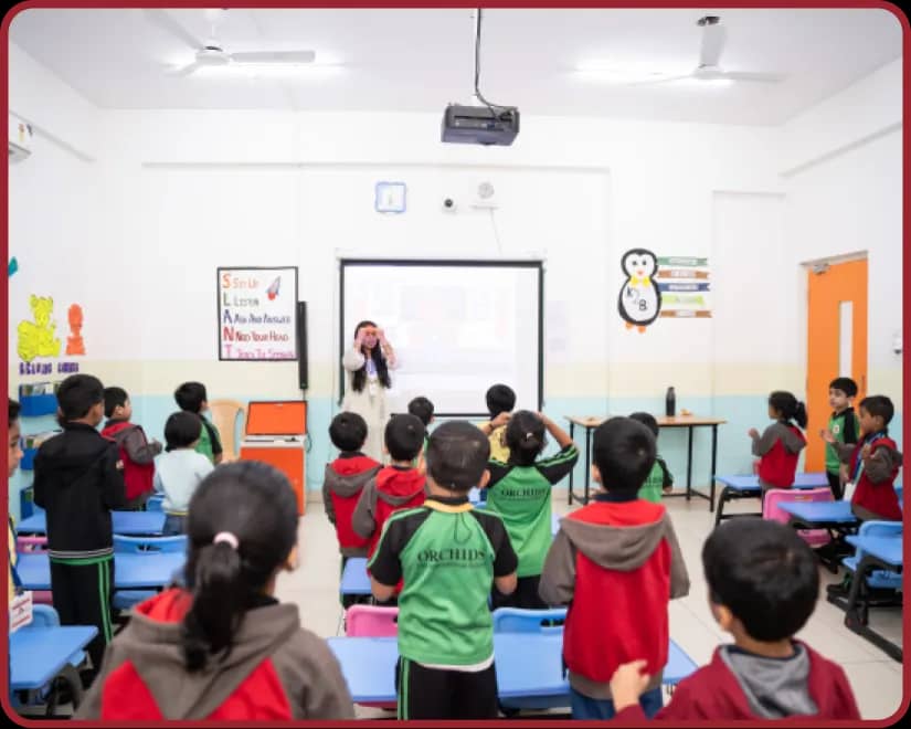 Smart Classrooms at Orchids, The International School, New Braham Colony