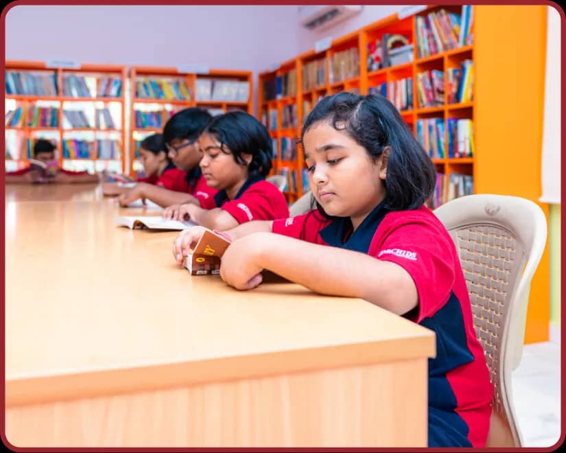 Library facility at Orchids, The International School, Madhyamgram