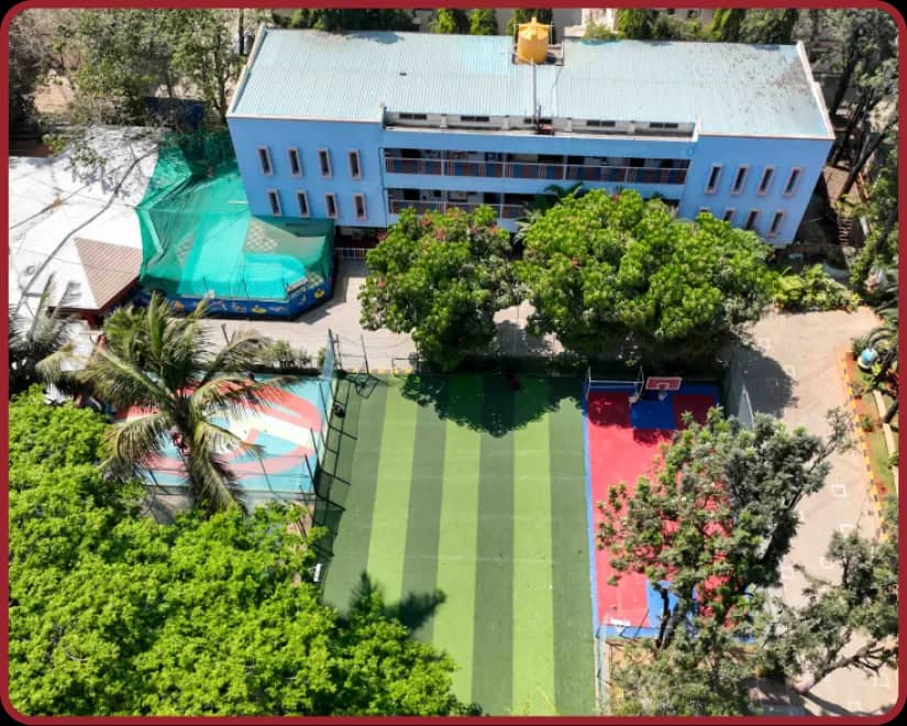 The Jalahalli lush, green campus.