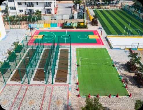 School infrastructure at Orchids The International School, Haralur