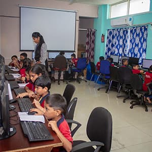 Computer lab where language is digital
