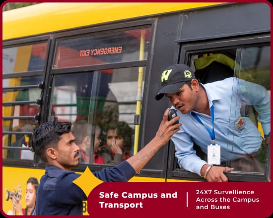 Safe campus at Orchids International School, Nice Road, Bangalore