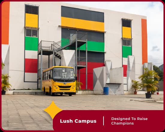 Orchids SiraGate campus, a top school in Tumkur, features lush grounds and modern amenities.