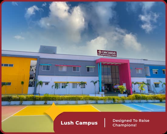 Orchids TCH Adgaon campus, a leading CBSE school in Aurangabad, boasts lush grounds and modern amenities.