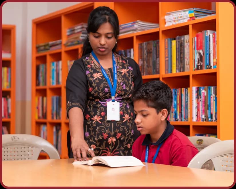 Library facility at Orchids, The International School, Joka Branch page