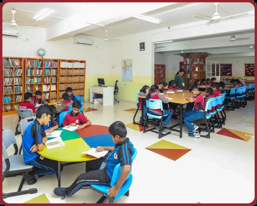 Library facility at Orchids, The International School, Rajajinagar