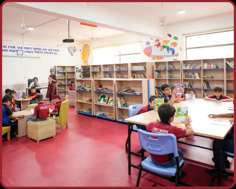 Library facility at Orchids, The International School, Kurla
