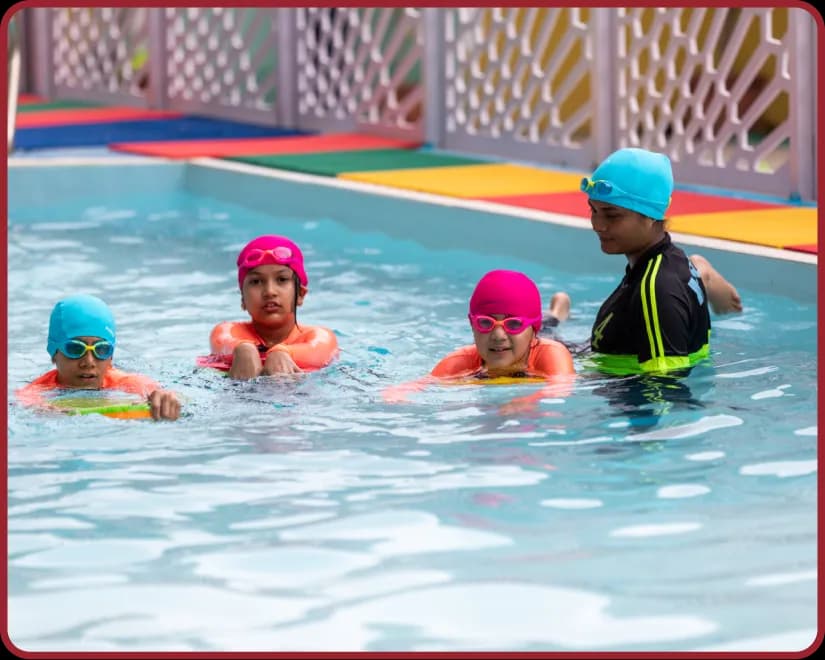 Swimming pool at Orchids, The International School, Golf Course Road