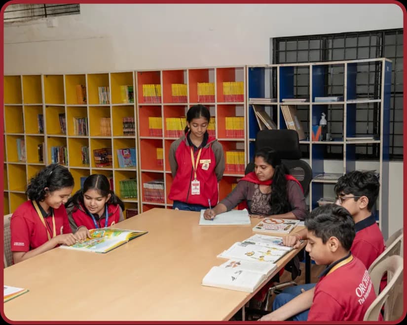 Library facility at Orchids, The International School, Sarjapur Road
