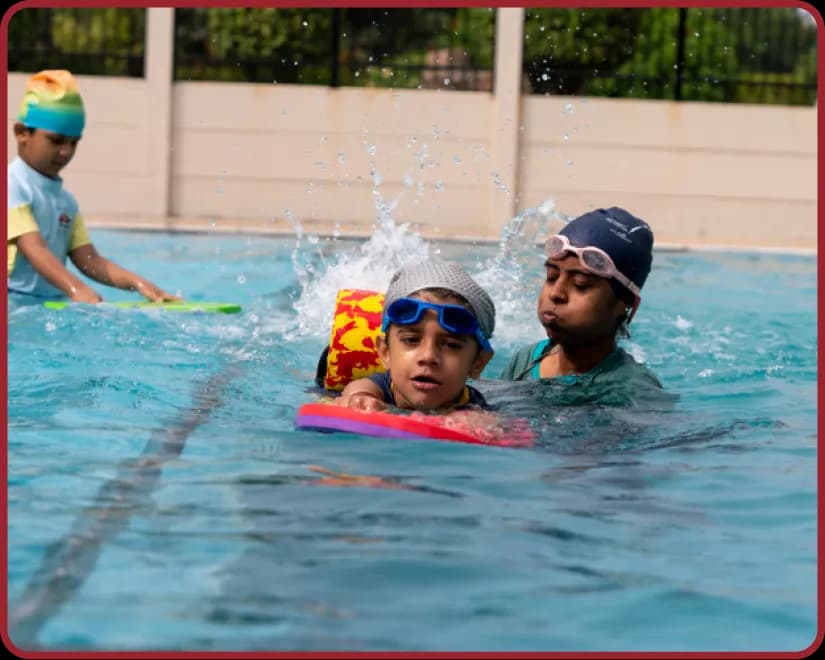Swimming pool at Orchids, The International School, Aurobindo Square