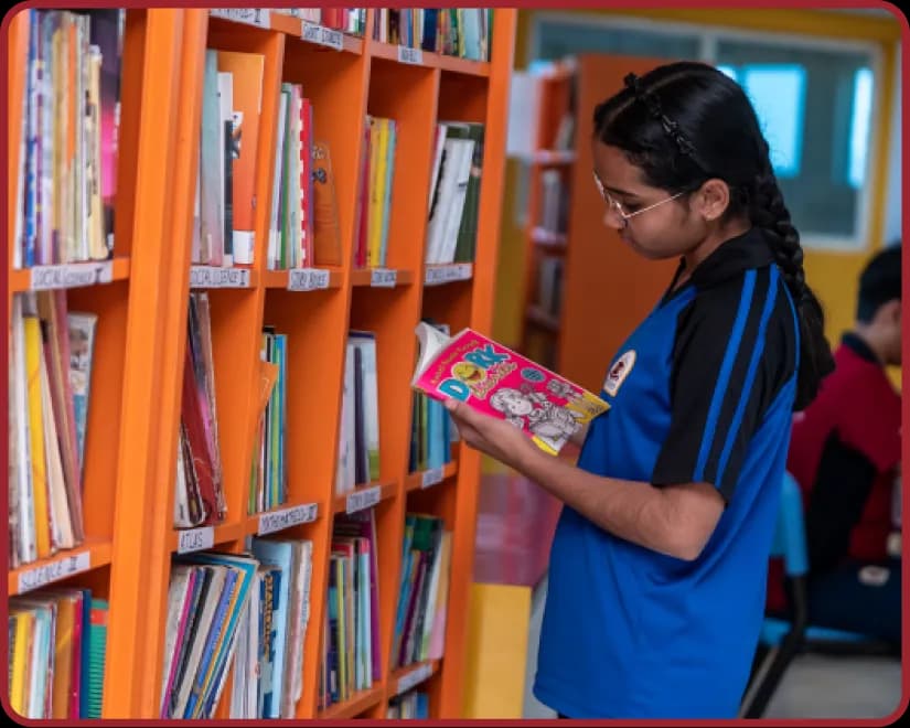 Library facility at Orchids, The International School, Hoshangabad Road