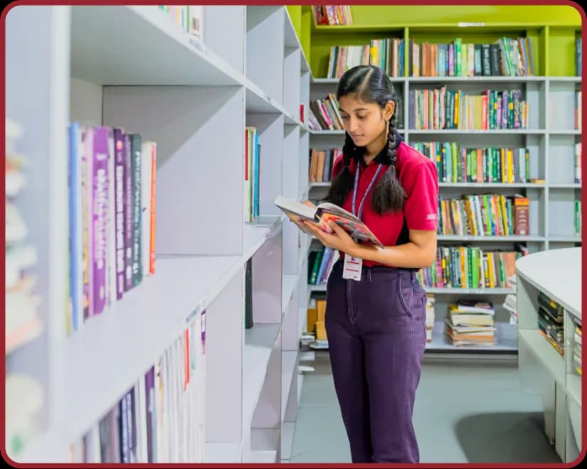 Library facility at Orchids, The International School, Horamavu