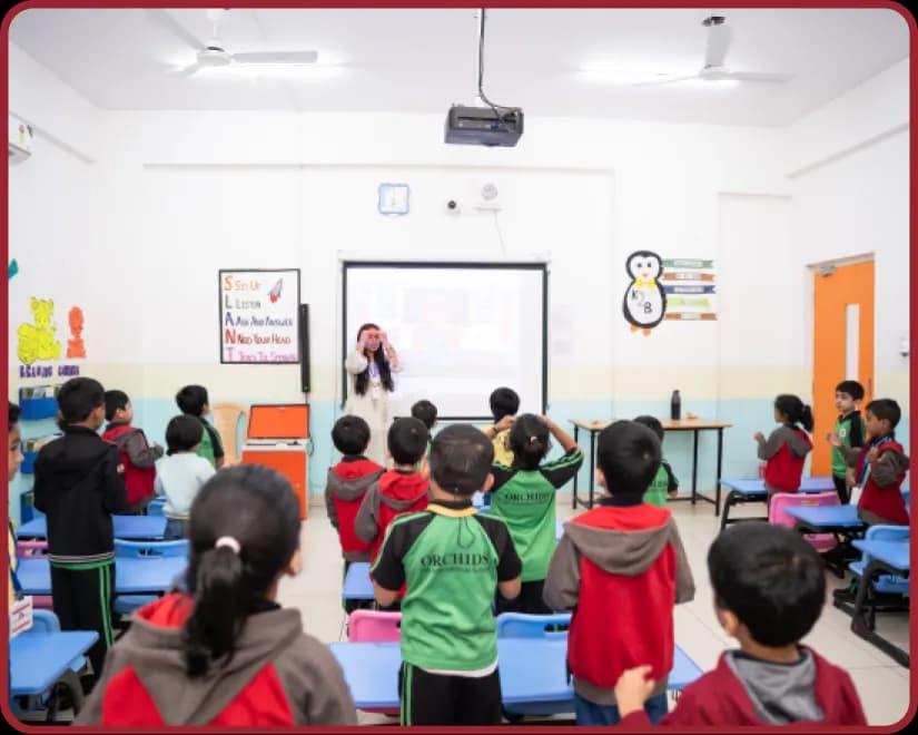 Smart Classrooms at Orchids, The International School, New Braham Colony