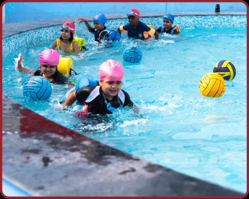 Swimming pool at Orchids, The International School, Hoshangabad Road