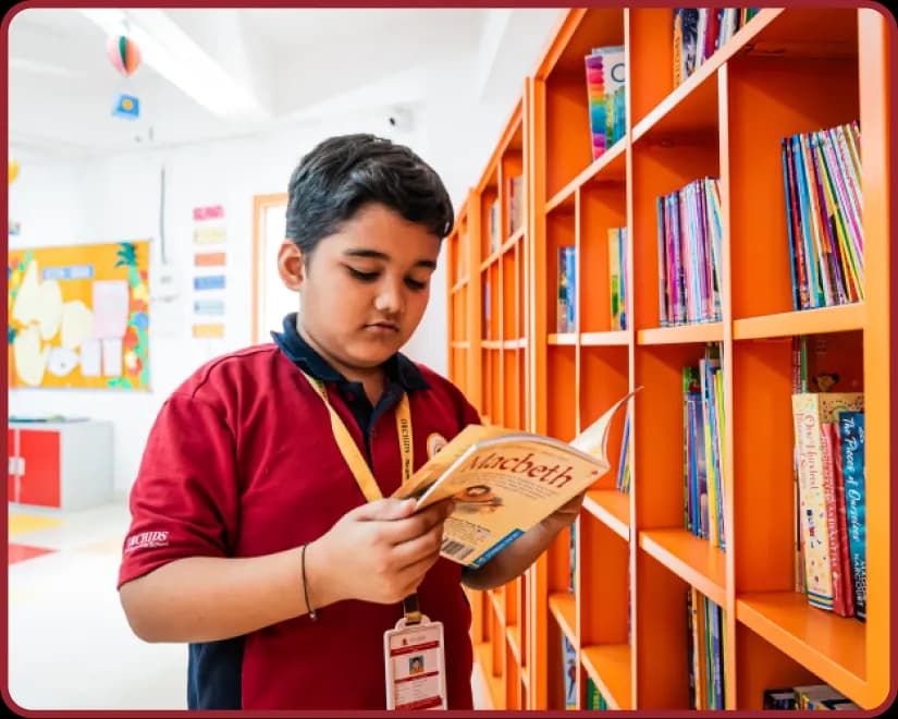 Library facility at Orchids, The International School, Koradi Road