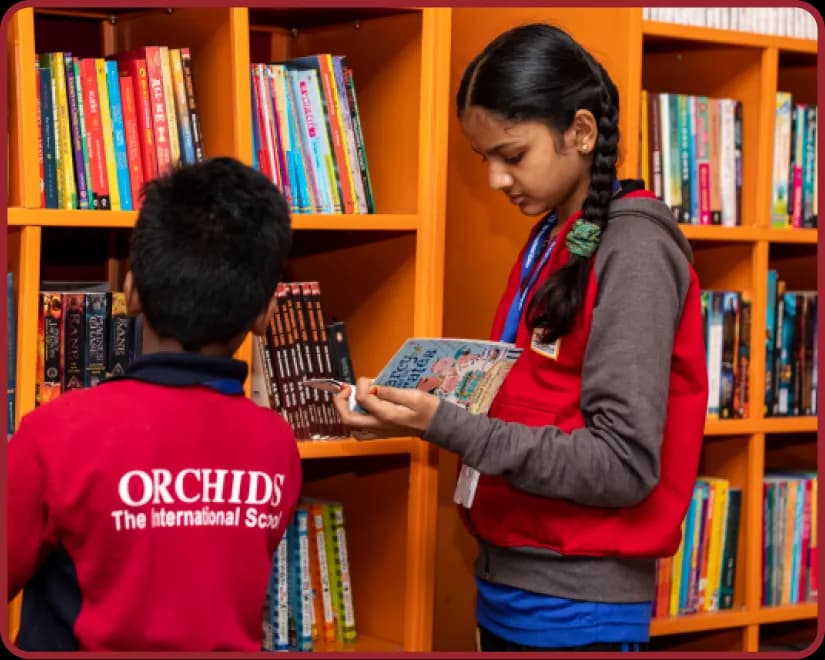Library facility at Orchids, The International School, Kapra