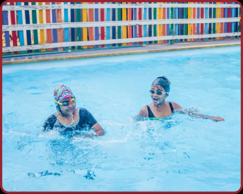 Swimming pool at Orchids, The International School, Perumbakkam