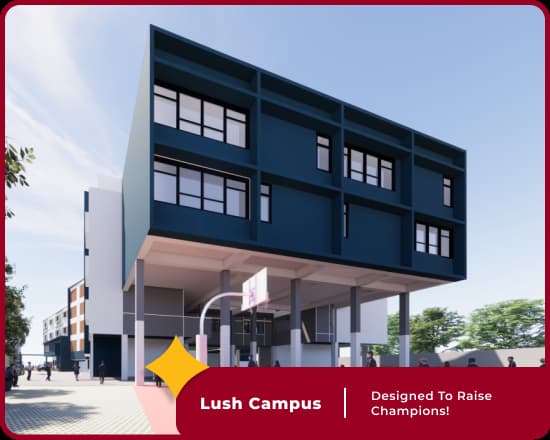 Lush campus of Orchids International School features modern amenities and green surroundings.