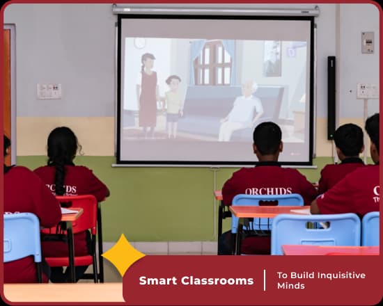 Smart classrooms at Orchid International School, Best school in Jalahalli, Bangalore