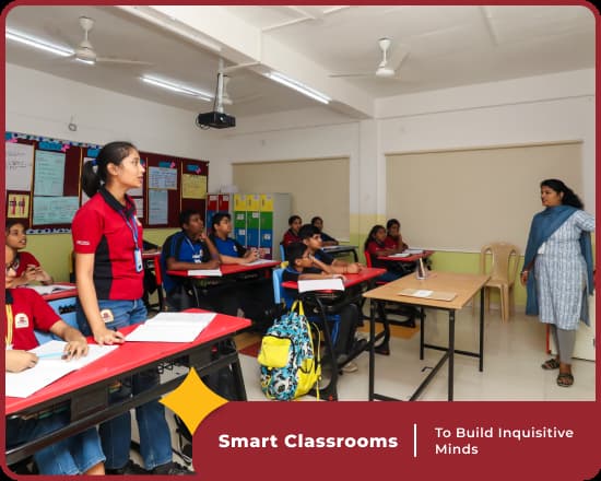 Smart classrooms at Orchids International, best School in Rajajinagar, Bangalore