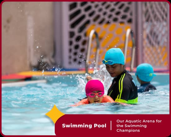 Swimming lessons at Orchids International School, Nice Road