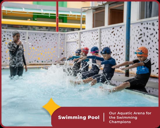 Swimming lessons at Orchids International School Rajajinagar, Bangalore
