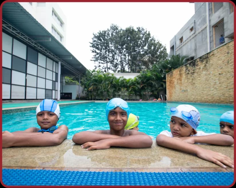Swimming pool at Orchids, The International School, Sahakar Nagar
