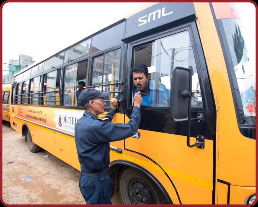 Safe Campus & Transportation facility at Orchids, The International School, Sahakar Nagar