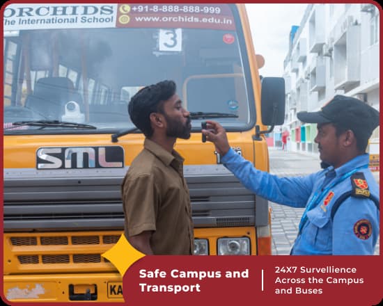 24/7 security at Orchids Saran Nagar ensures a safe environment for students in Jodhpur.