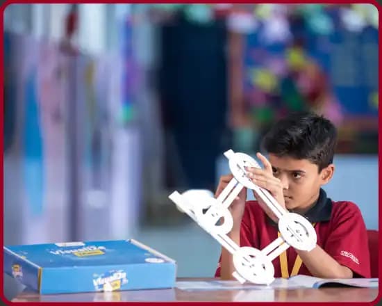 Interactive kits provided to students for hands on learning.
