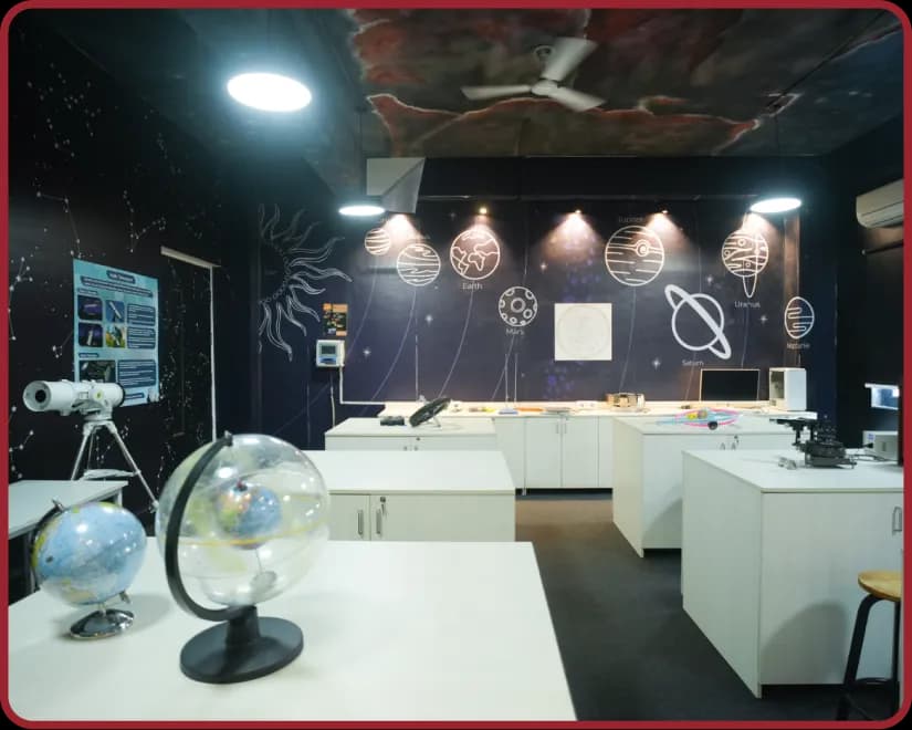Universe lessons at the Astronomy Lab at Orchids The International School, Wadgaon Sheri