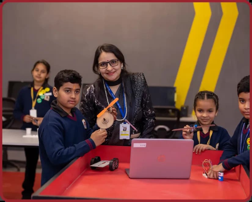 STEM projects at the Robotics Lab at Orchids The International School, Wadgaon Sheri