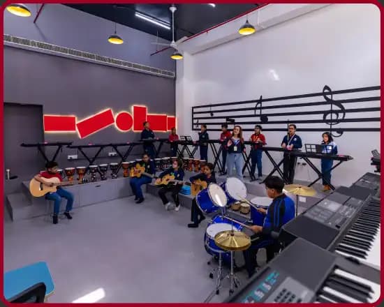 Music at Orchids TCH Adgaon, a top CBSE school in Aurangabad, features advanced facilities. at Orchids The International School, TCH Adgaon