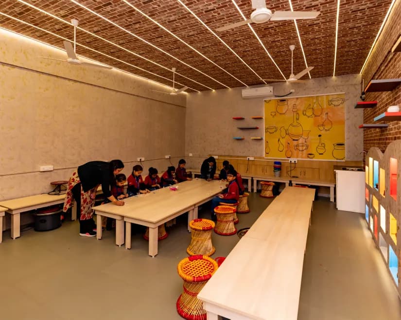 Pottery workshops at Orchids Saran Nagar, nurturing creativity at a top CBSE school in Jodhpur.
