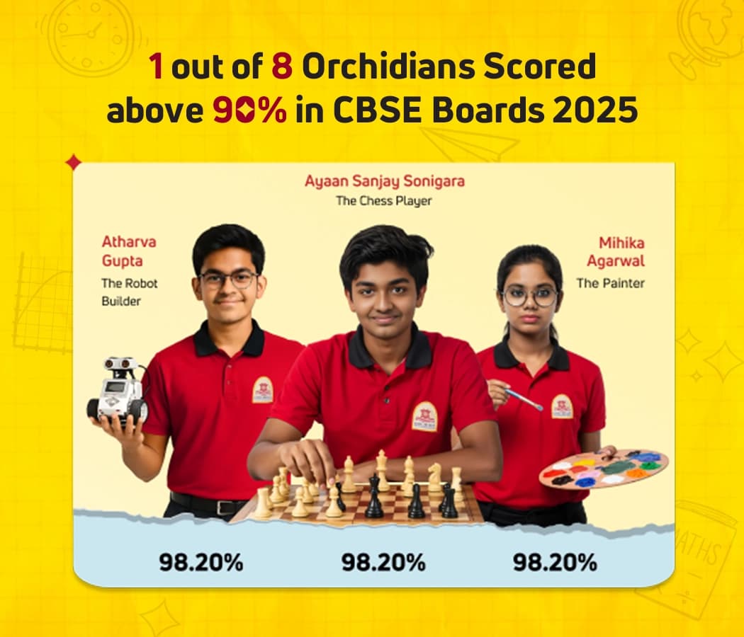 Student using VR technology at Orchids International School, one of the top 10 CBSE schools.