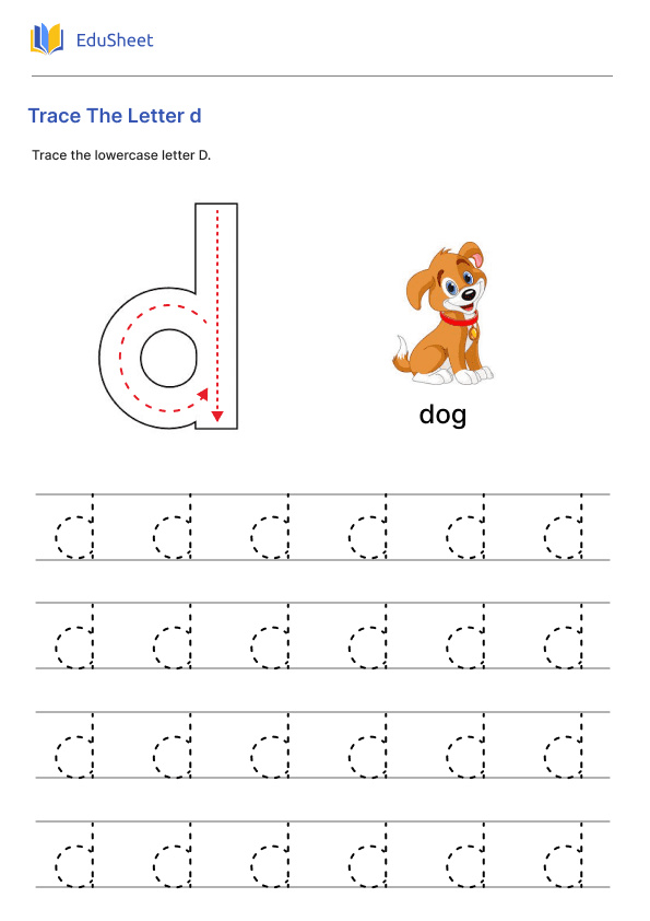 Trace The Letter d