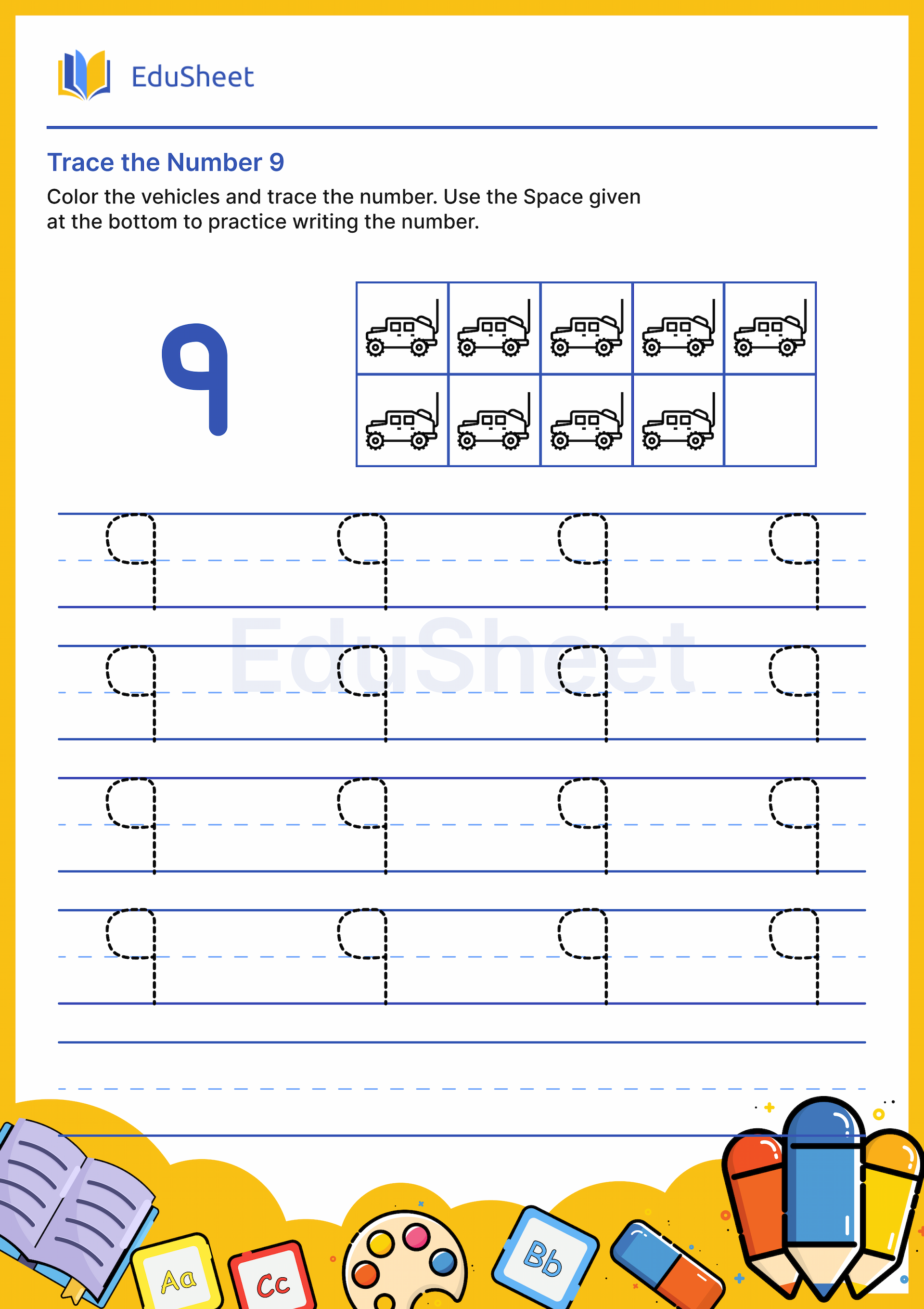 Trace the Number of Vehicles 9