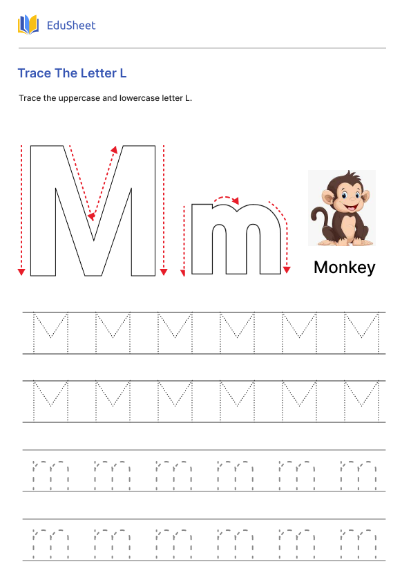 Trace The Letter M
