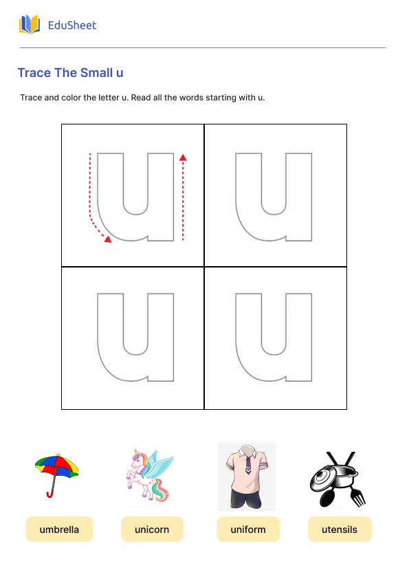 Trace The Small u