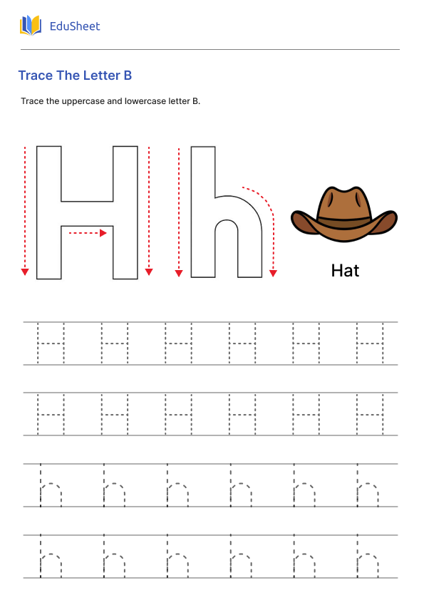 Trace The Letter H