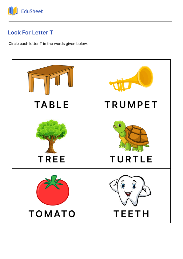 Look For Letter T