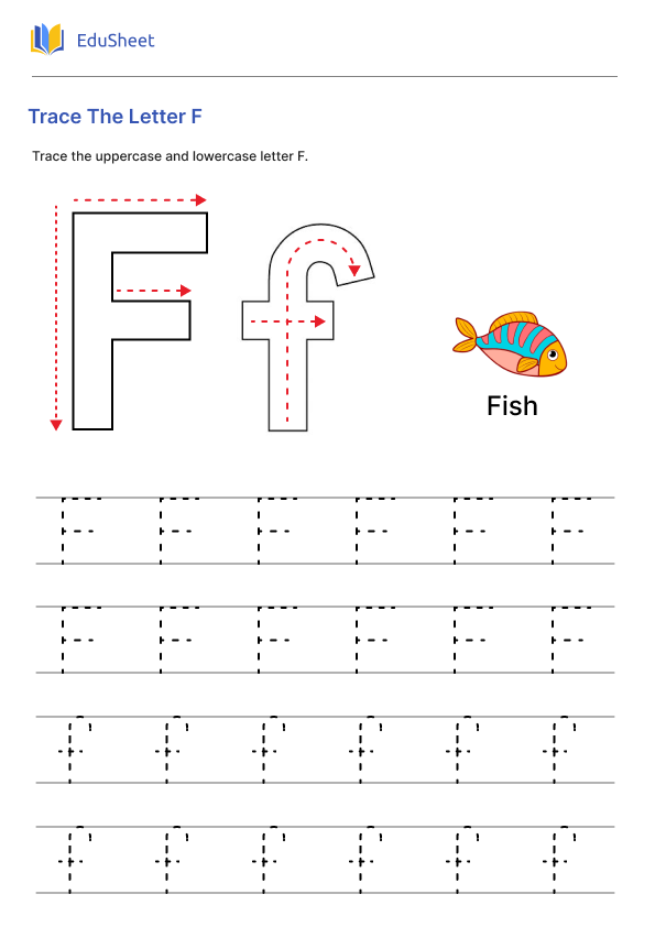 Trace The Letter F