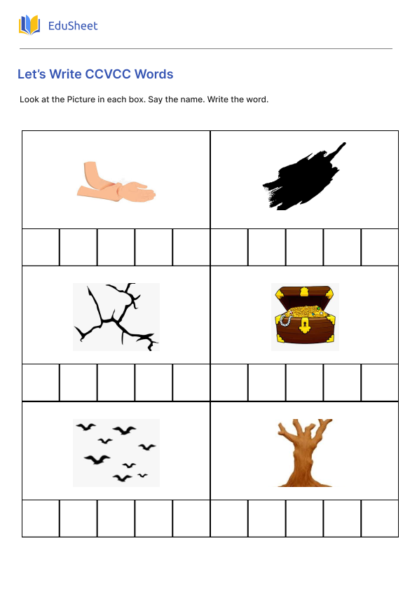Let’s Write CCVCC Words