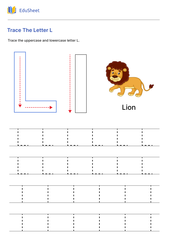 Trace The Letter L
