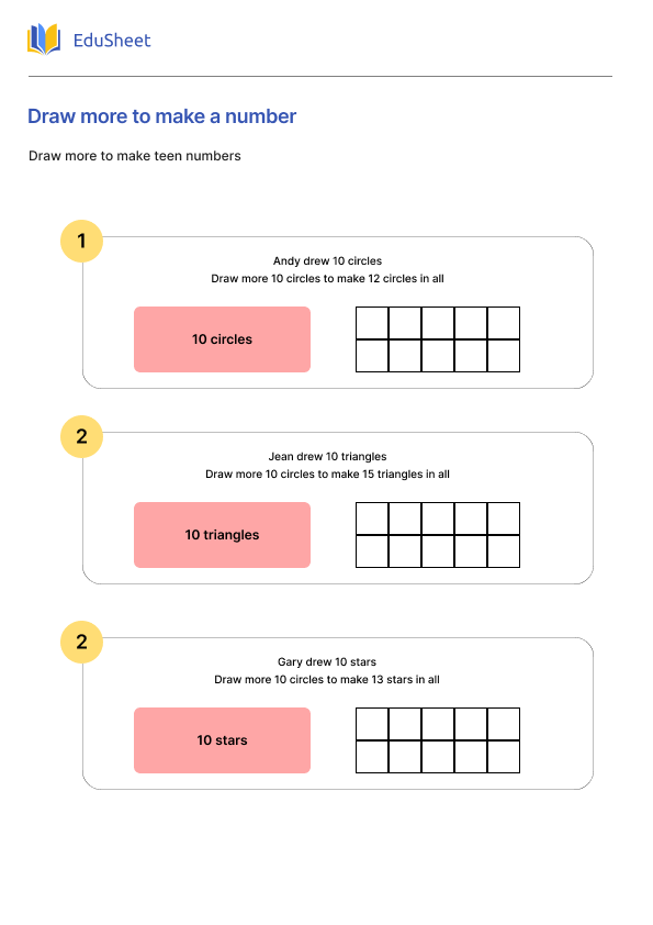 Draw more to make a number