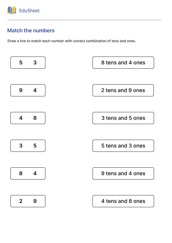 Match the numbers