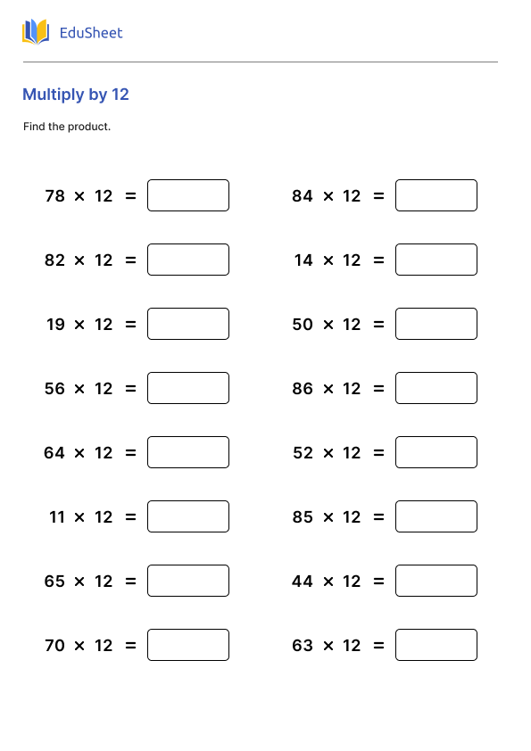 Multiply by 12 Part 2