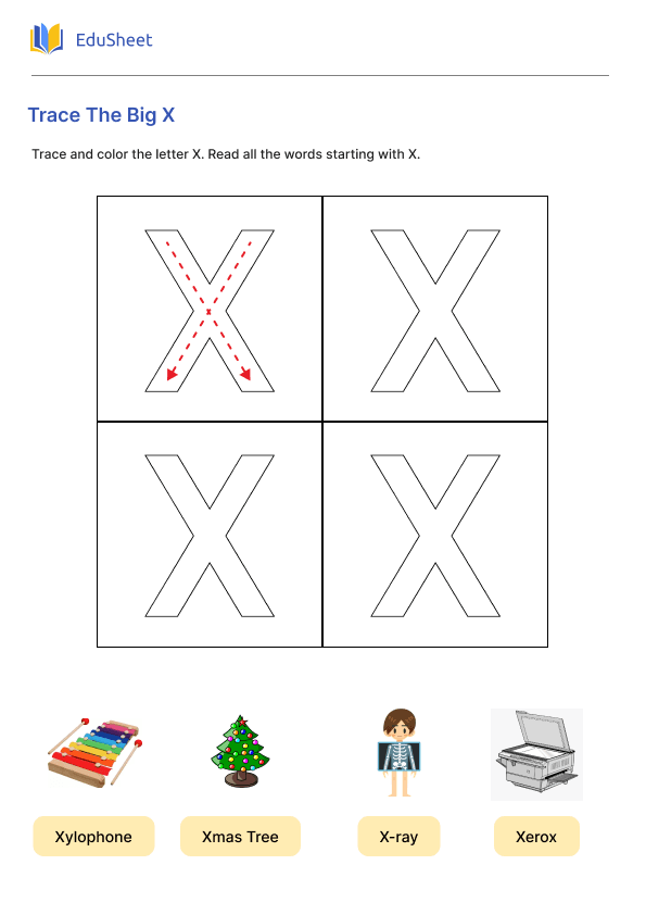 Trace The Big X